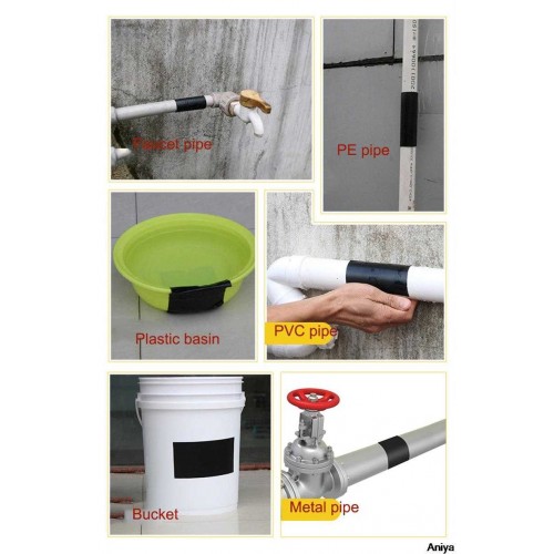 Ontek rubberized waterproof flex instantly stops leaks sealer tape (4